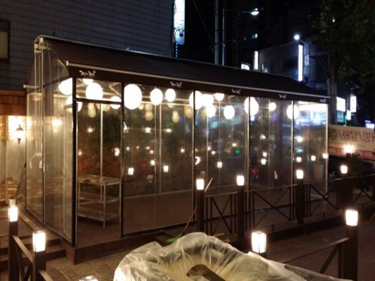 가장 맛있는 족발 우레탄 방풍막