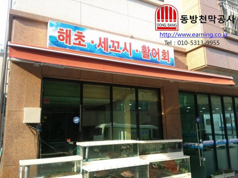 어장 접이식어닝