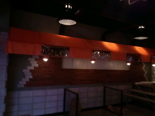 '수상한 포장마차'에 설치한 실내 고정천막